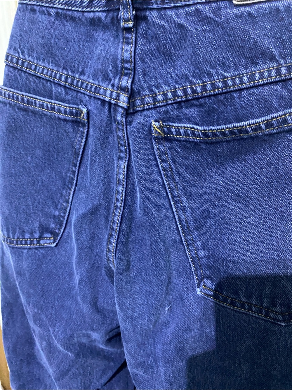 VTG 90’s/00’s Marithe + François Gibraud High-Rise Straight Leg Jeans -Navy Blue - Picture 7 of 8
